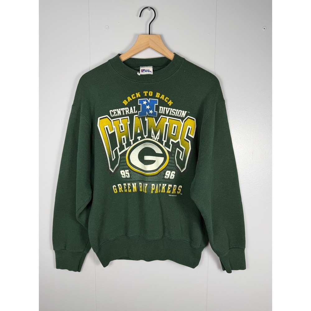 Vintage 90s Packers Football NFL Sweatshirt Mens M Sporty Retro NFC Champs USA